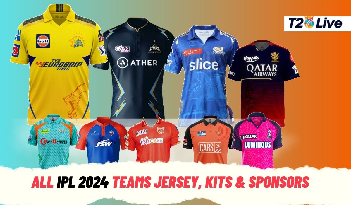 All IPL 2024 Teams Jersey, Kits & Sponsors