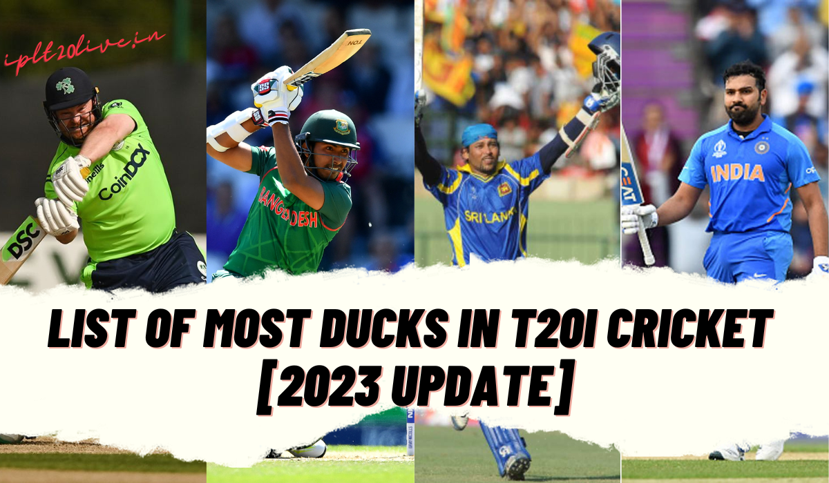 List of Most Ducks in T20I Cricket [2023 update]