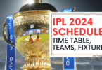 IPL 2024 Schedule Time Table and Fixture